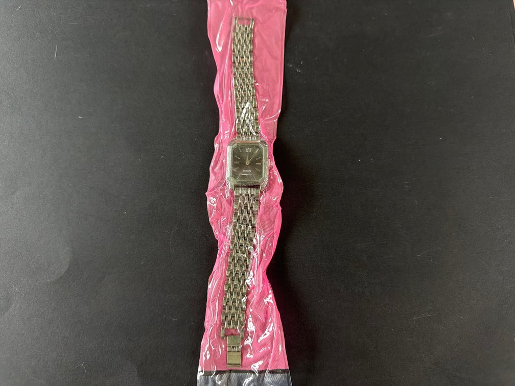 Silver-Tone Quartz Wristwatch with Multi-Link Bracelet