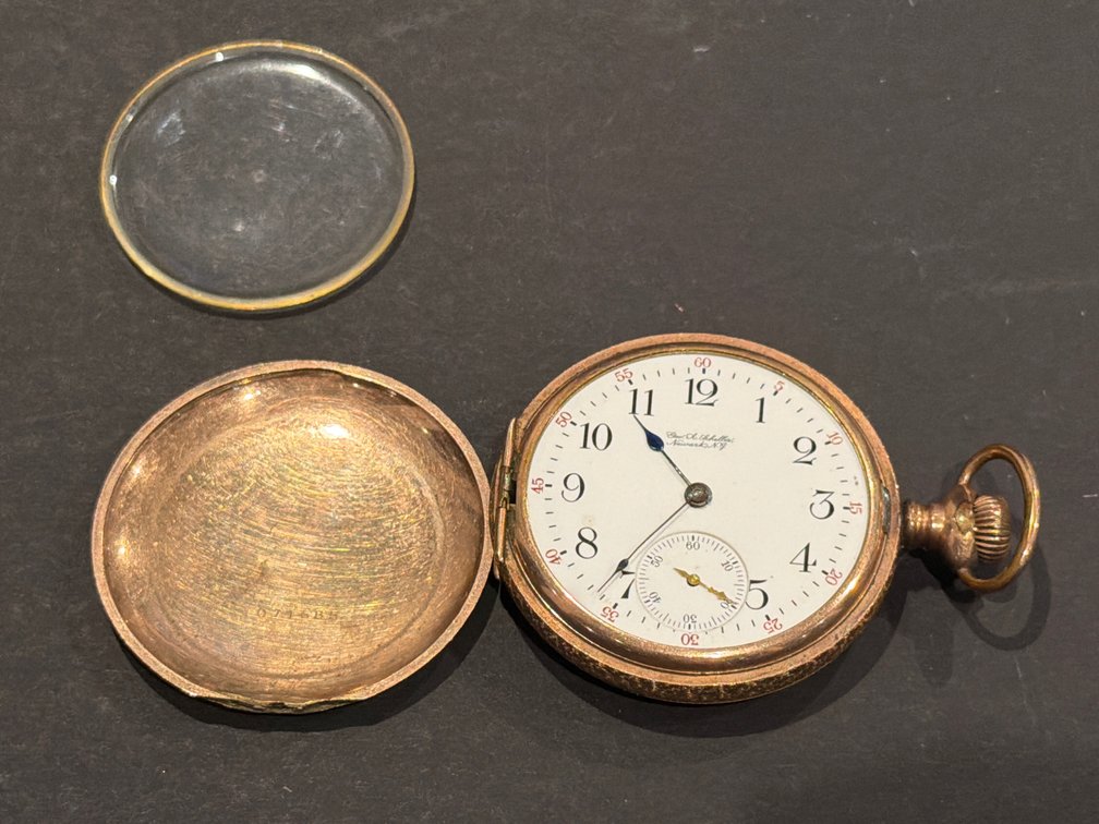 Waltham Pocket Watch in Wadsworth Pilot Case