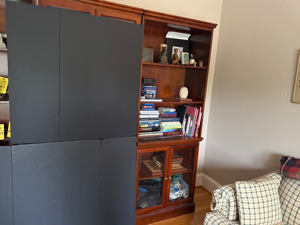 Bookcase Cabinet w/ Glass Doors