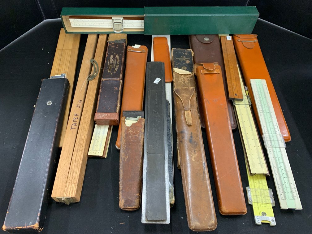 Slide Rules, Cases, and Drafting Instruments