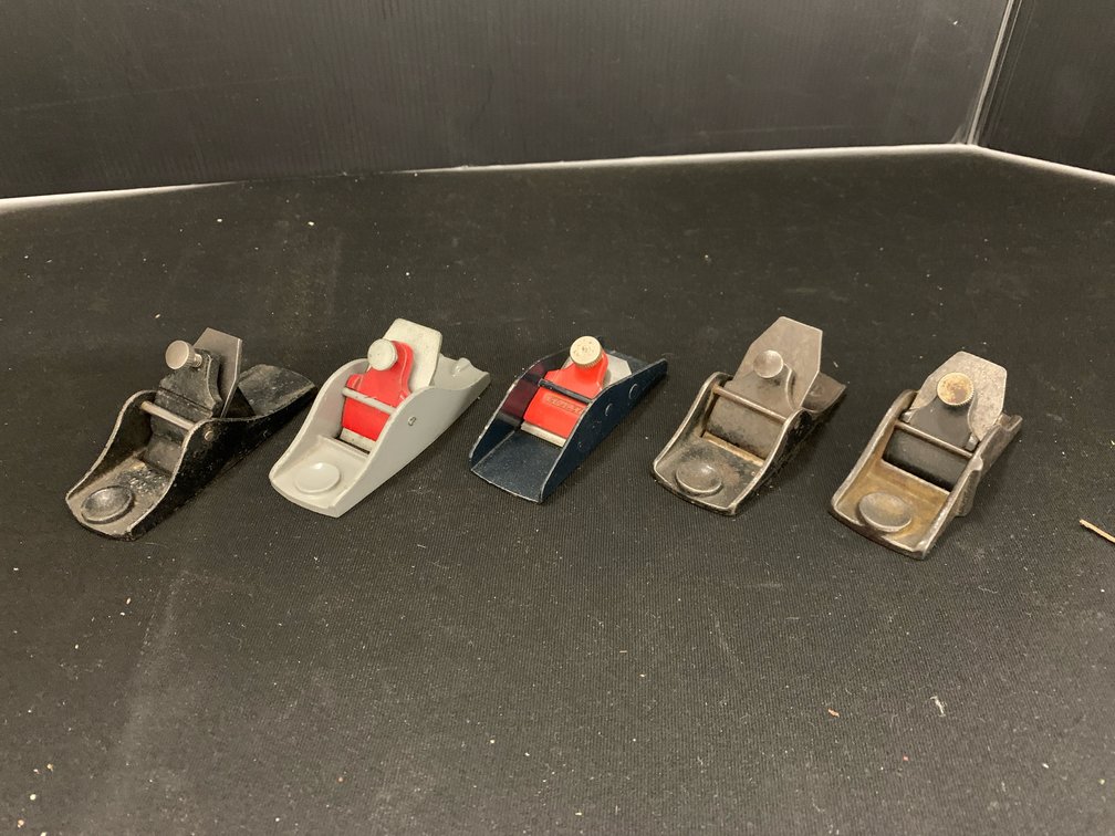 Miniature Cast Metal Block and Pocket Hand Planes