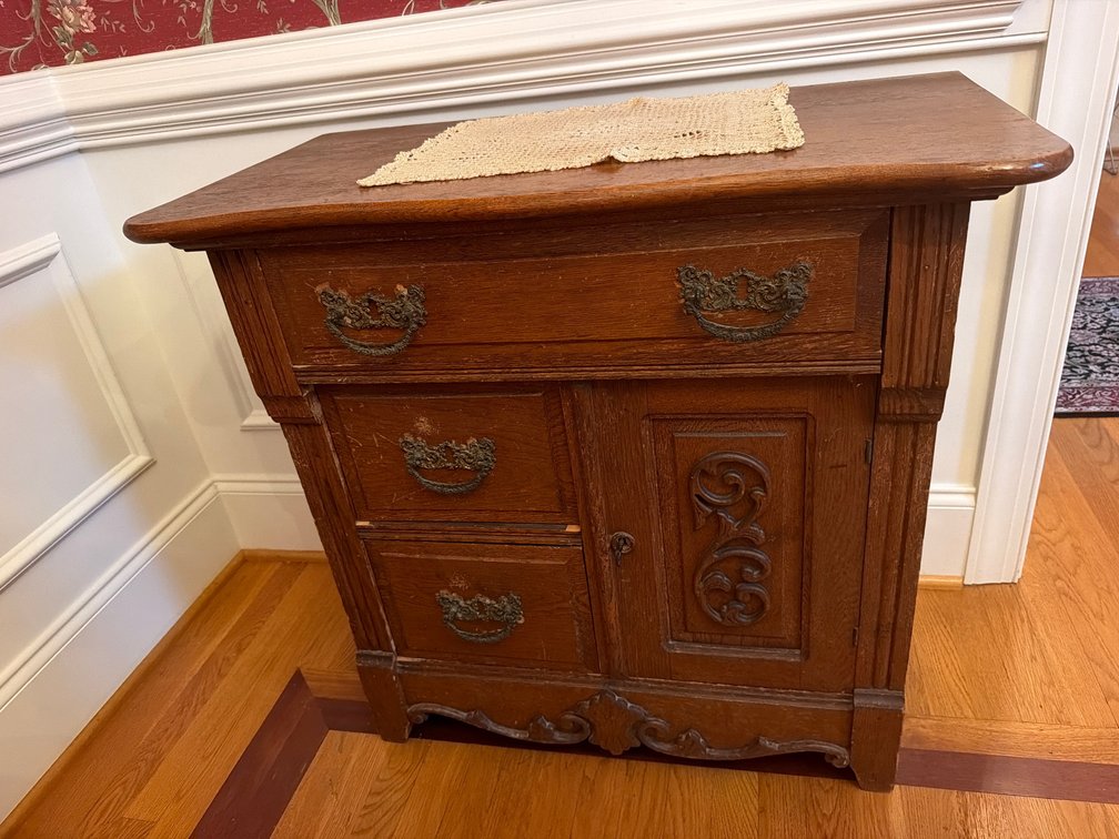 Carved Oak Cabinet