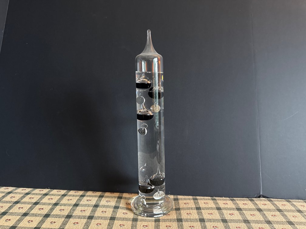 Clear Glass Galileo Thermometer