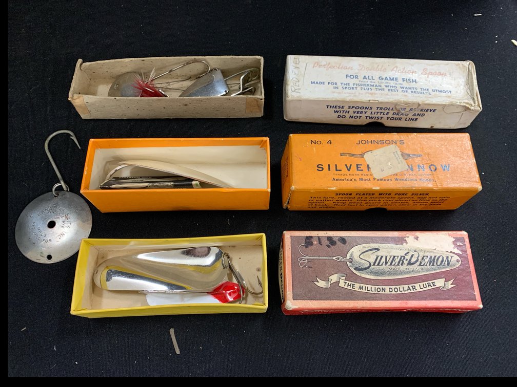 Metal Fishing Spoon Lures with Boxes