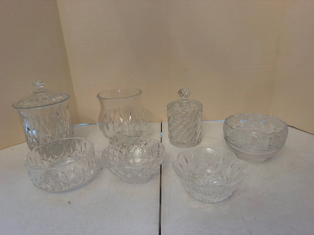 Jars, Vase, and Bowls