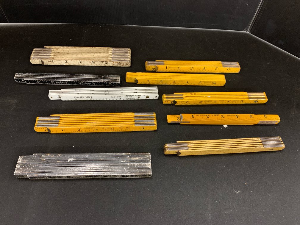 Wooden Folding Carpenter Rules and Cruiser Stick