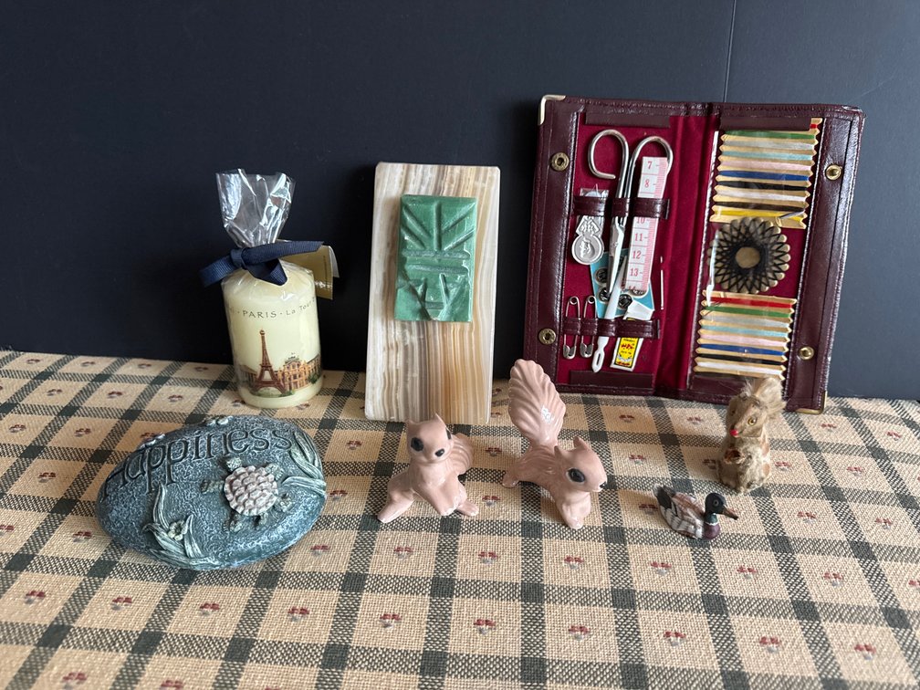 Stone, Candle & Figurines