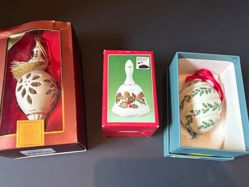 Holiday Porcelain Ornaments