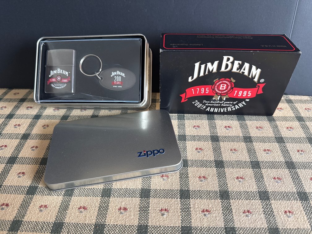 Zippo Jim Beam 200th Anniversary Set