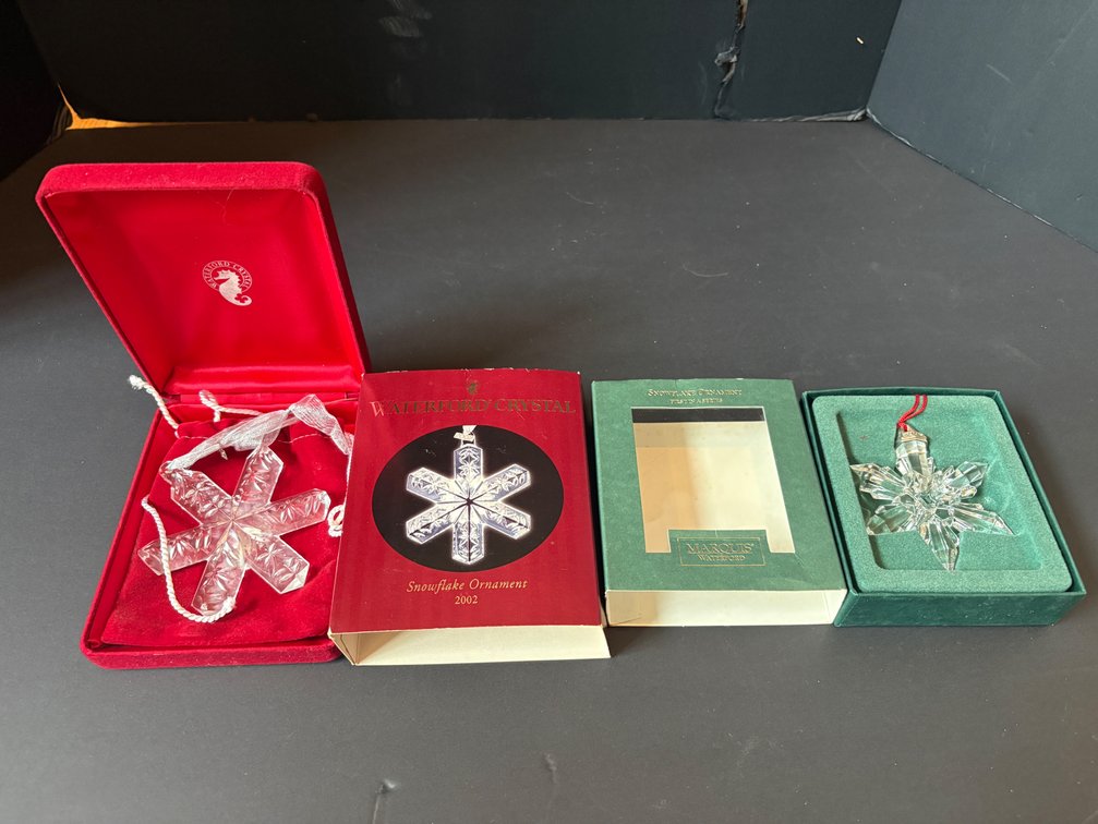 Waterford Snowflake Ornaments