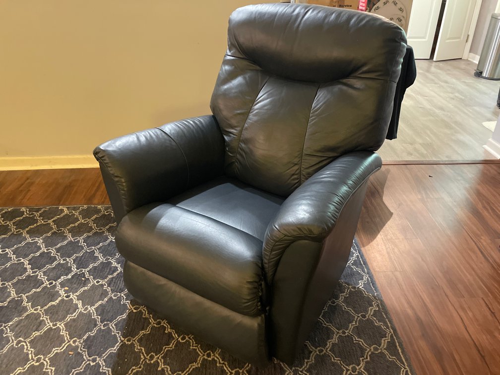 La-Z-Boy Leather Swivel Reclining Armchair