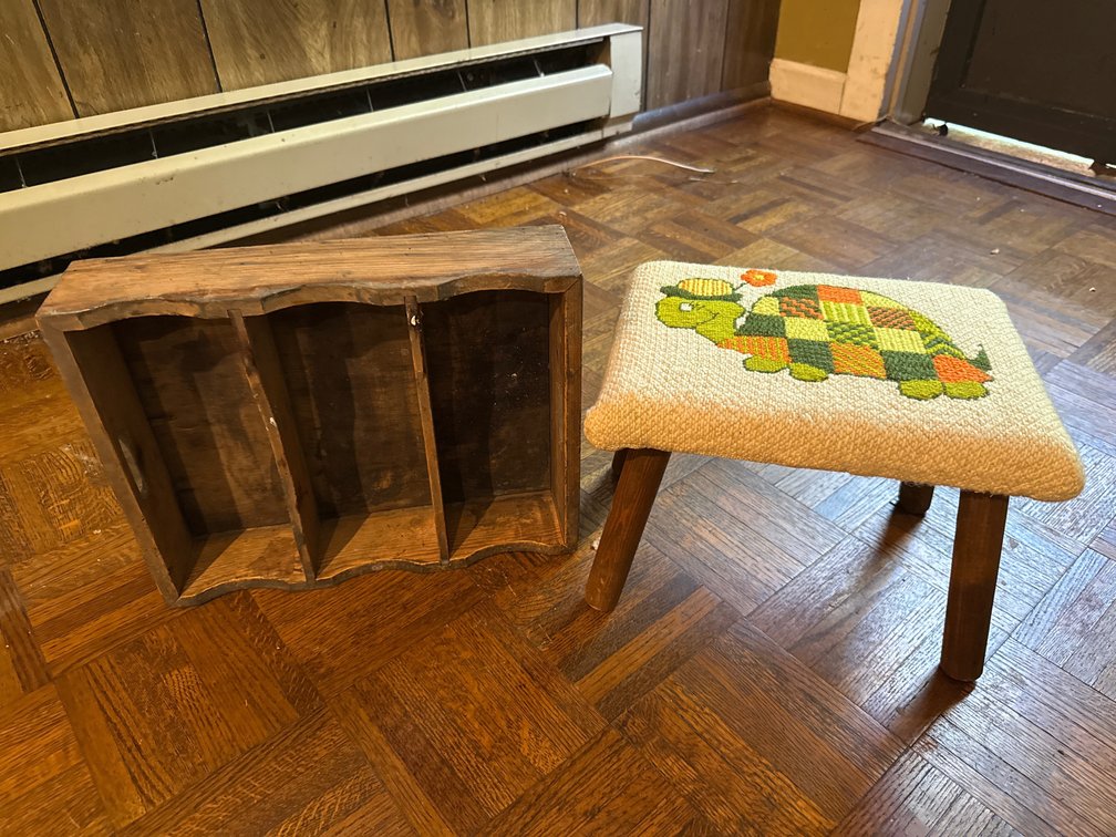 Caddy and Turtle Footstool