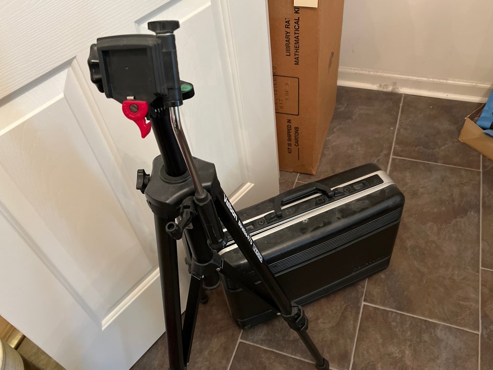 VHS Camcorder, Video Tripod, Case