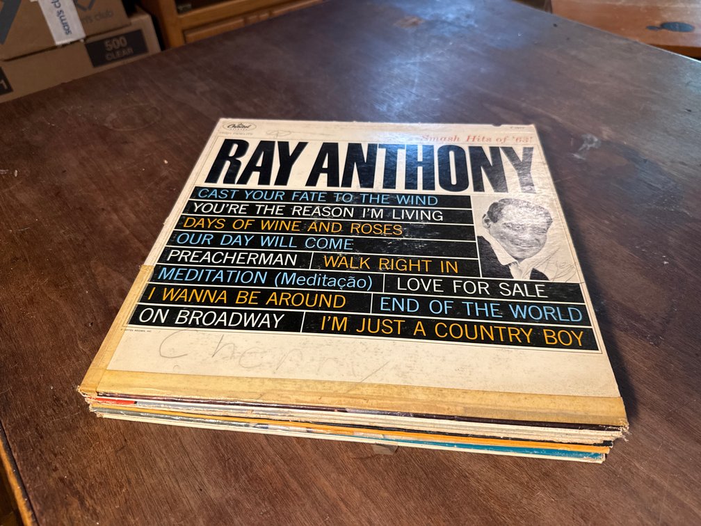 Vinyl LP Records Including Ray Anthony and Marty Robbins