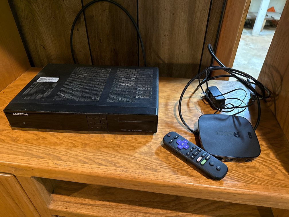 Digital Cable Box and Roku with Remote