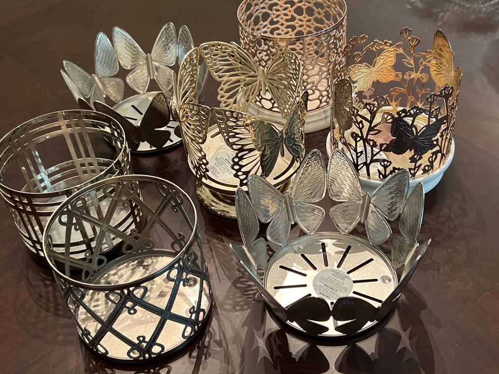 Bath & Body Works Metal 3-Wick Candle Holders