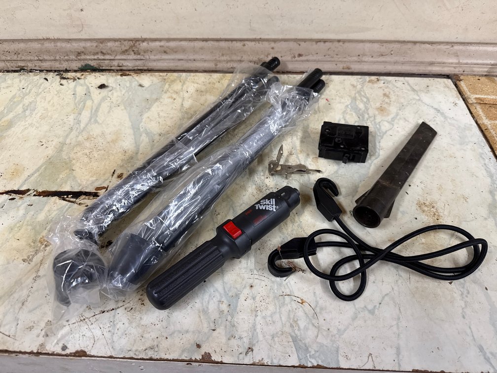 Cordless Screwdriver, Vacuum Crevice Tool, and Hardware