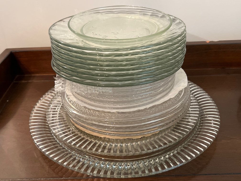 Pressed Glass Plates