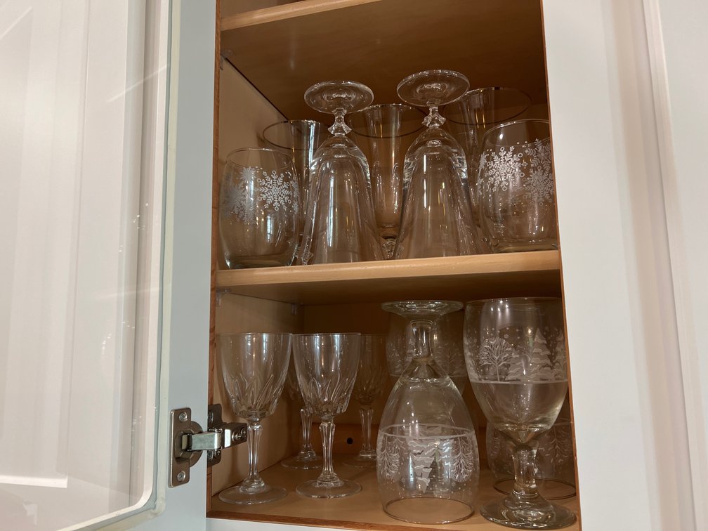 Clear Glass Stemware, Tumblers, and Goblets