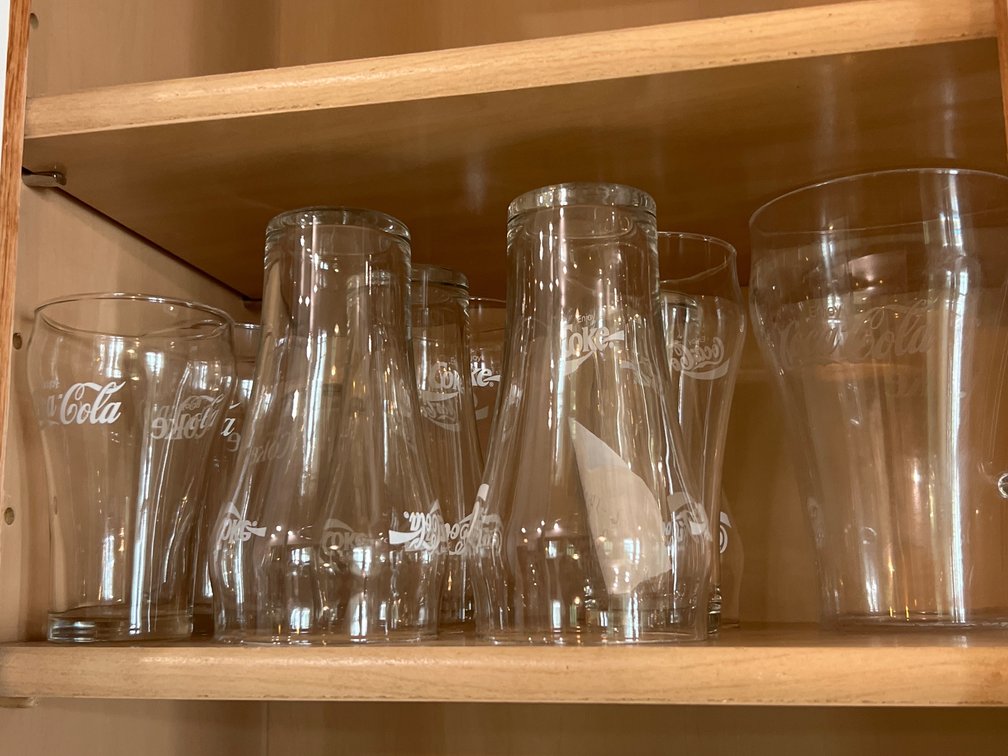 Coca-Cola Clear Glass Contour Tumblers and Drinking Glasses