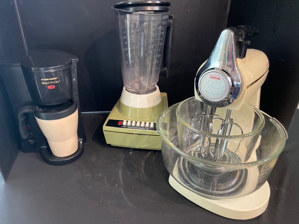 Stand Mixer, Blender, and Single-Serve Coffee Maker