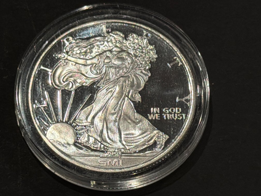 SMI 1 oz .999 Fine Silver Walking Liberty Round