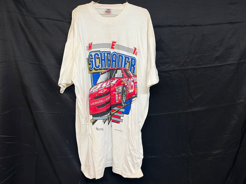 Ken Schrader Budweiser #25 Single Stitch T-Shirt, XXL