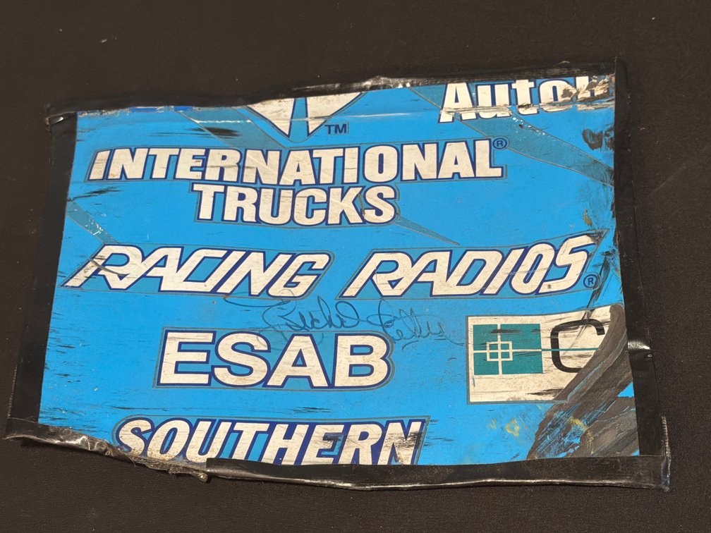 Richard Petty Signed Race Car Sheet Metal Panel