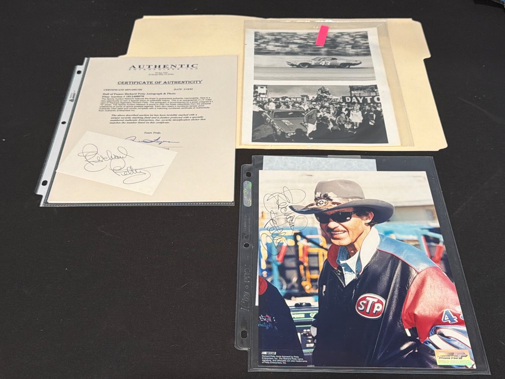 Richard Petty Autographed Memorabilia and Race Photographs
