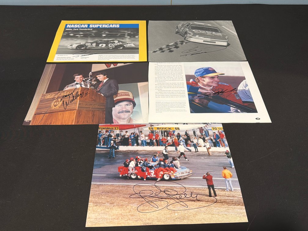 Petty/Gordon/Elliott/D.Waltrip NASCAR Autographed Driver Photos and Prints