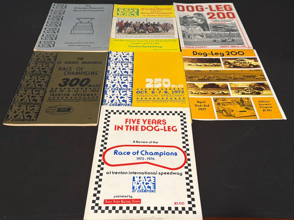 Trenton Speedway Racing Souvenir Programs and Booklets