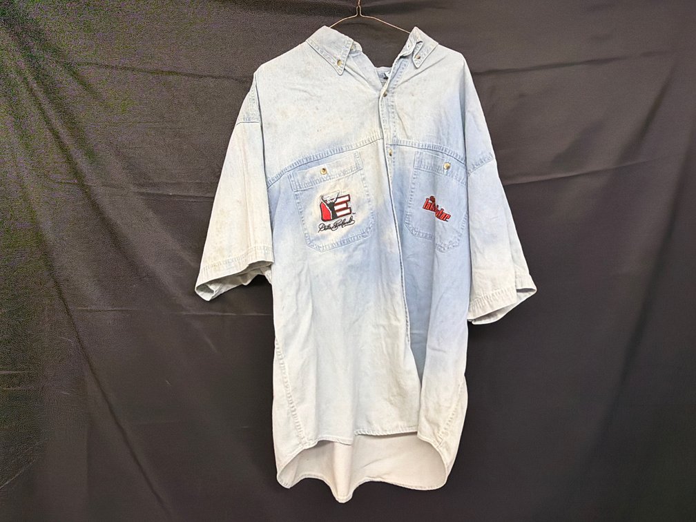 Dale Earnhardt The Intimidator Short-Sleeve Denim Shirt, 2XL
