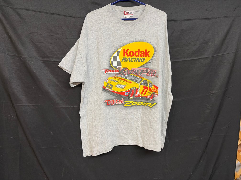 Travis Kvapil Kodak Racing T-Shirt, Size 2XL