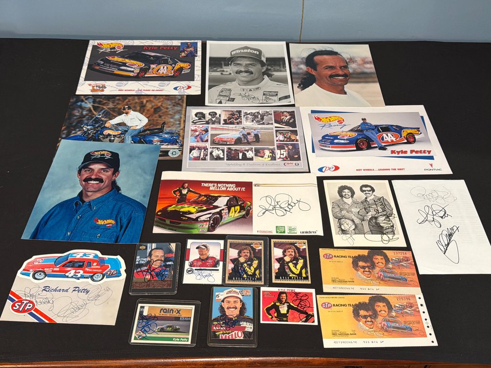 Kyle Petty & Richard Petty Autographed NASCAR Memorabilia