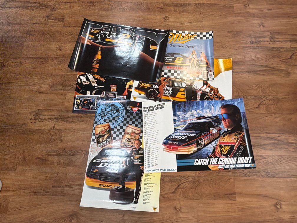 6-Miller Genuine Draft Rusty Wallace NASCAR Posters