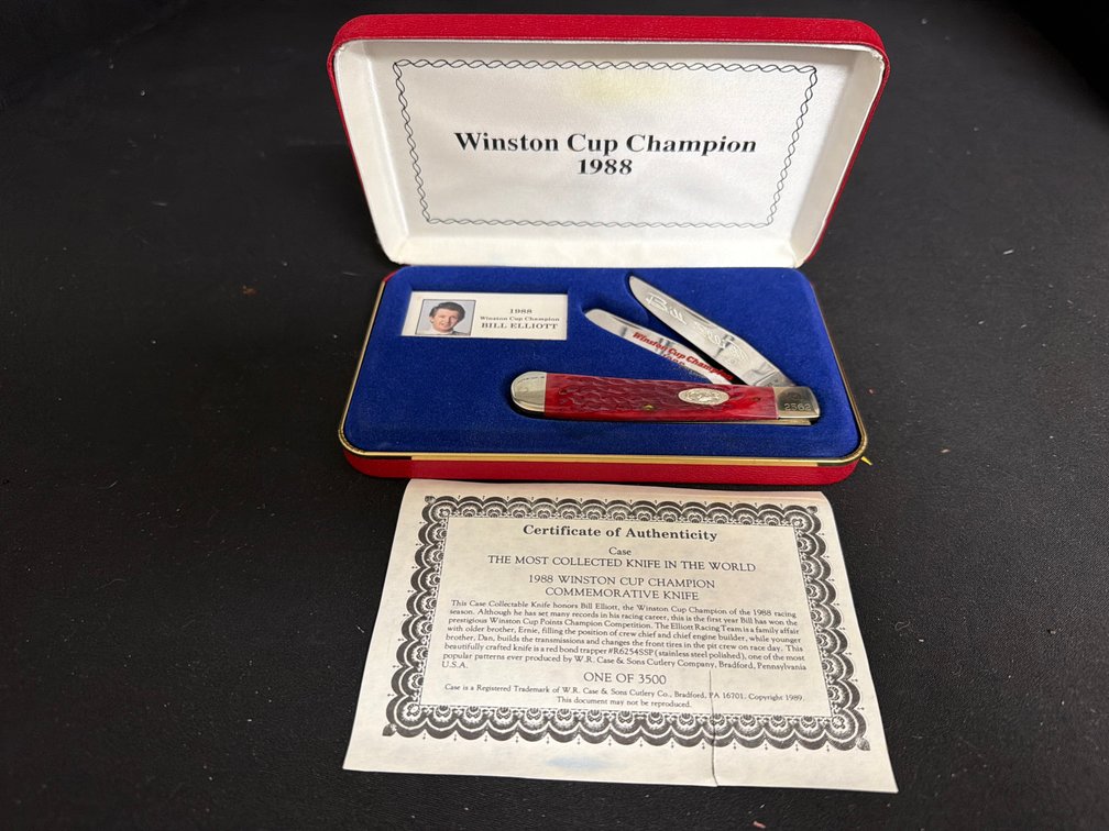 Case Bill Elliott Commemorative Trapper Pocket Knife