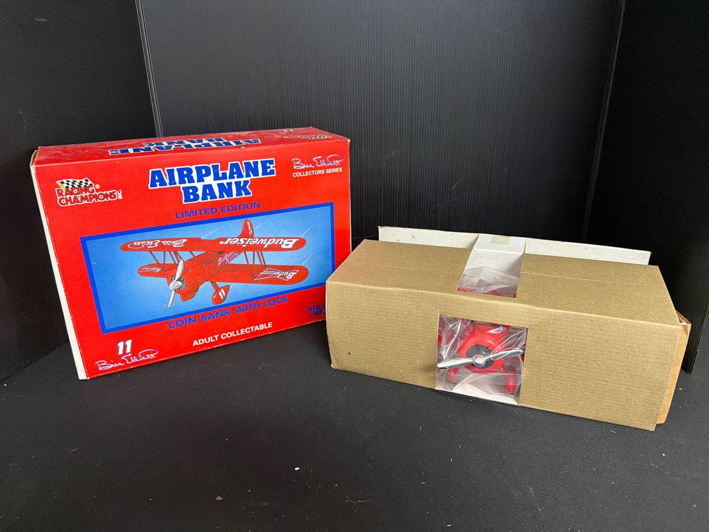 Racing Champions Bill Elliott Budweiser Airplane Bank