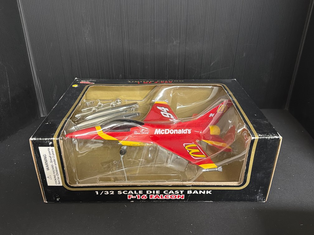 Racing Champions Bill Elliott #94 F-16 Falcon 1/32 Die-Cast Bank