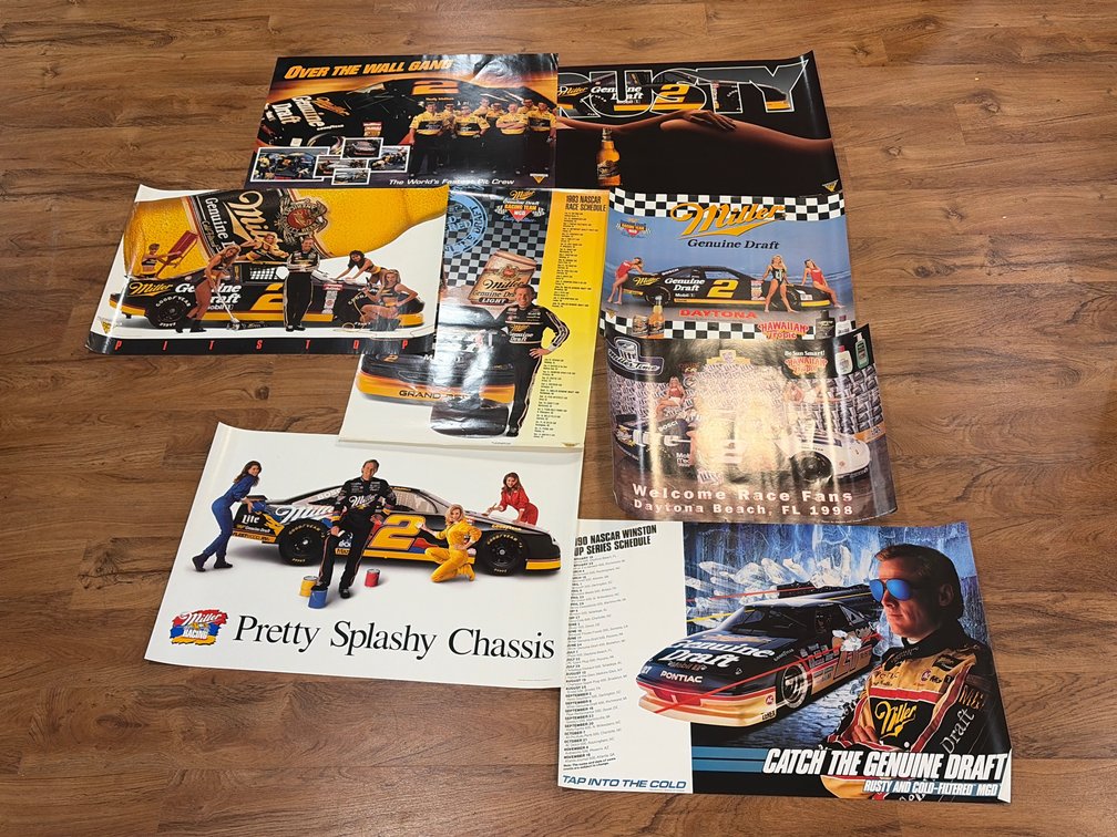 8 Rusty Wallace Miller Racing Advertising Posters