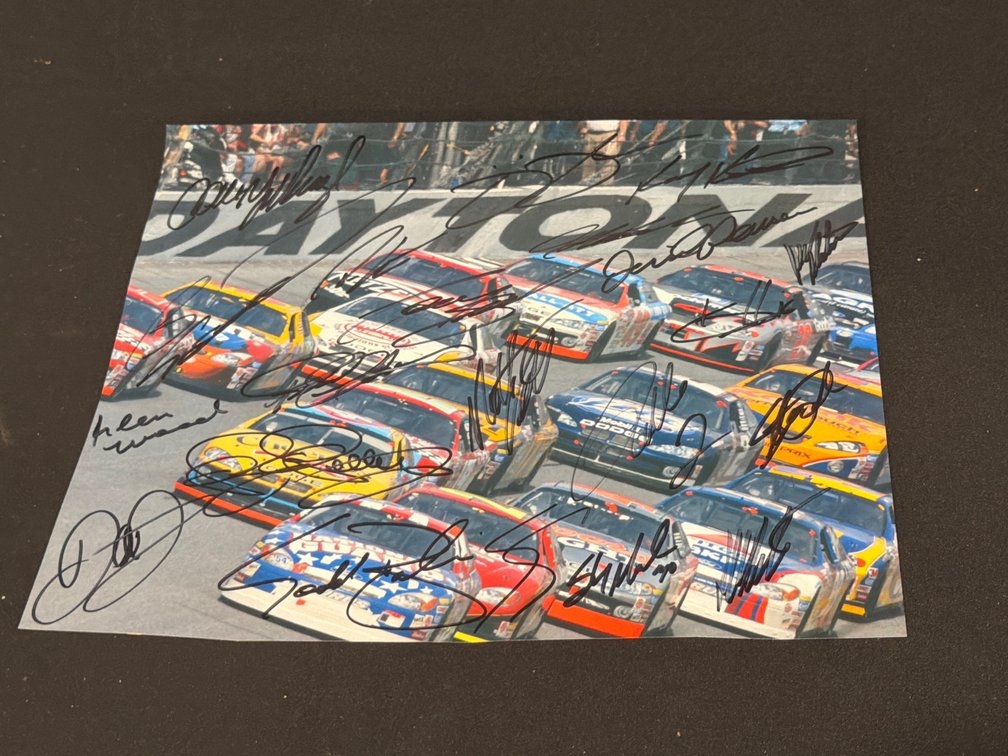 22-Autographed NASCAR Daytona Photo Print