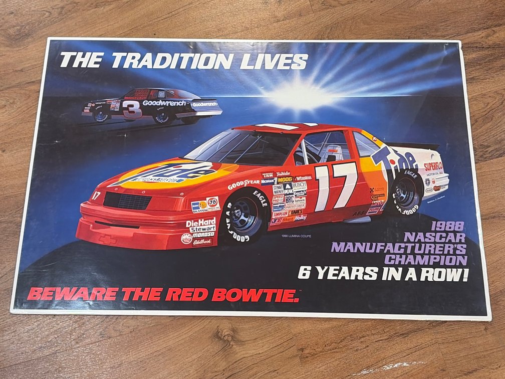 Earnhardt/Waltril 1988 Manufacturer's Champion Promotional Poster