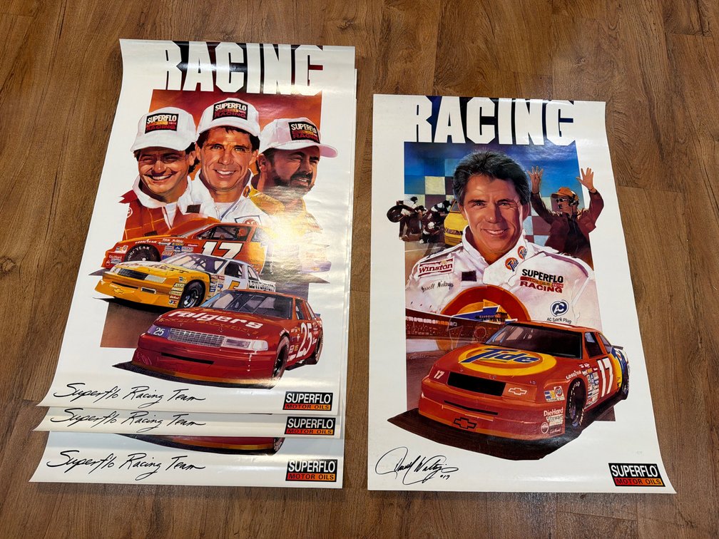 Superflo Motor Oils NASCAR Racing Posters