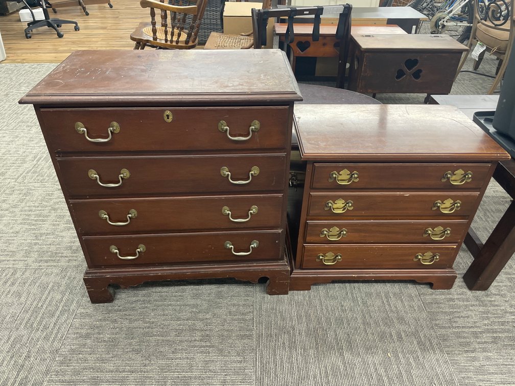 Craftique & Henkel-Harris Chippendale Style Chests of Drawers (2)