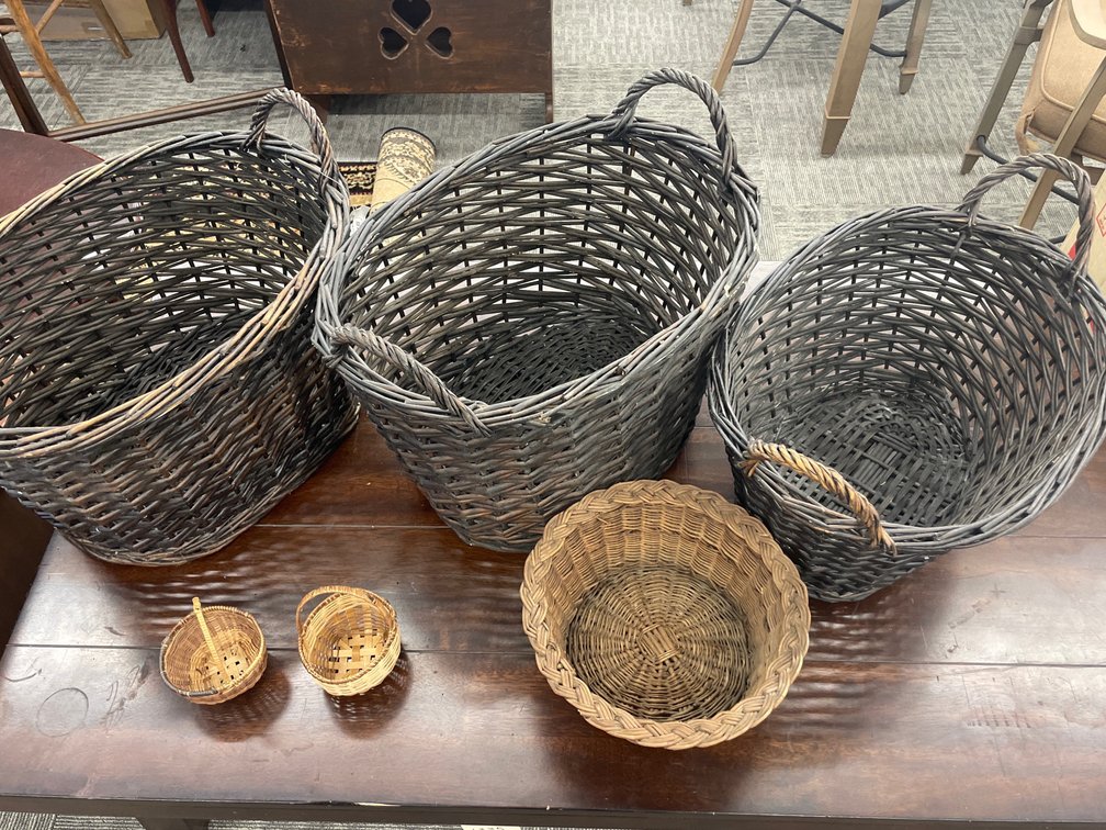 Woven Wicker and Splint Baskets