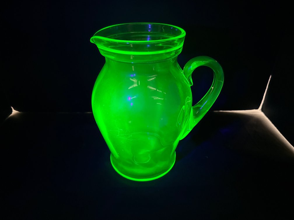 Uranium Glass Pitcher