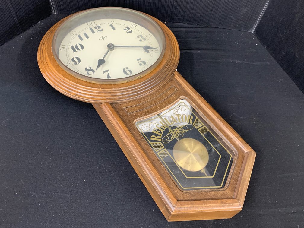 Elgin Wood-Cased Regulator Wall Clock