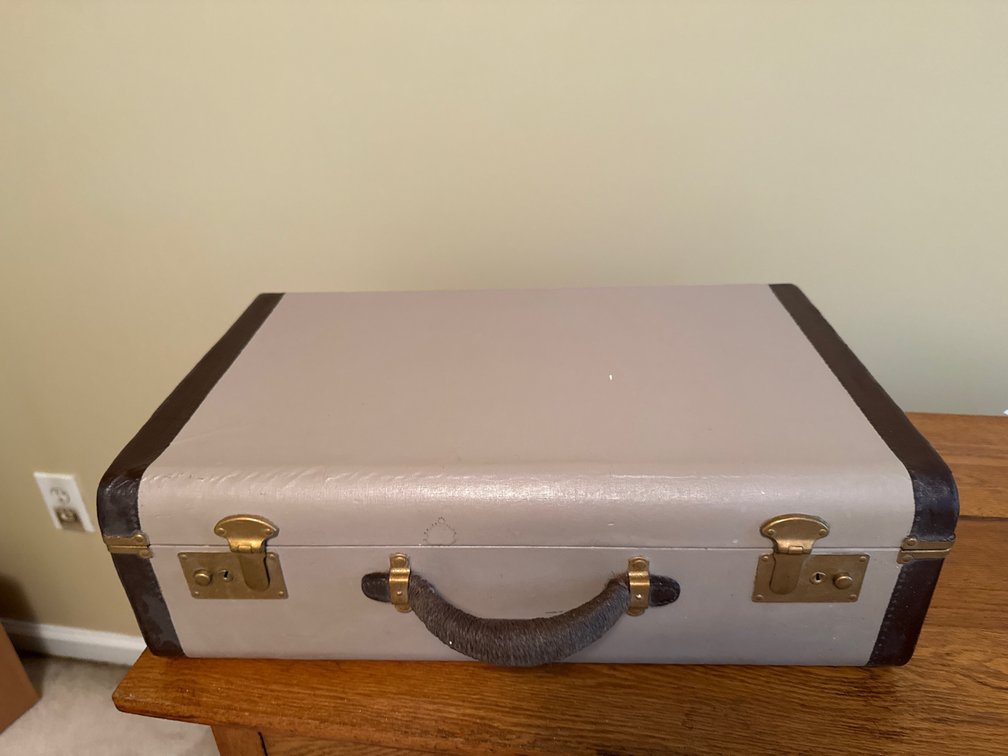 TaylorGump Hard-Sided Suitcase with Brass-Tone Latches