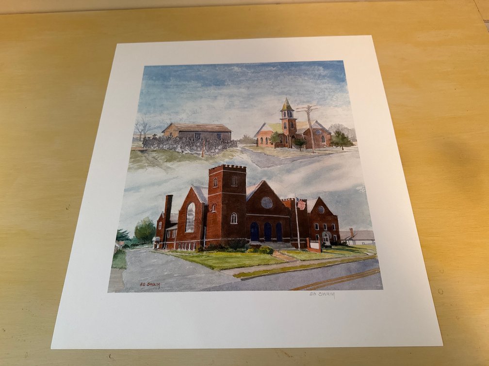 Ed Swaim Watercolor Architectural Art Print