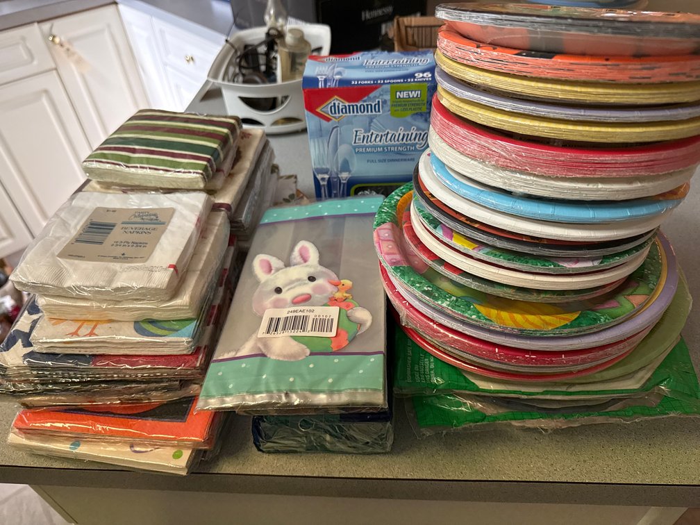 Paper Plates, Party Napkins, Plastic Cutlery, and More