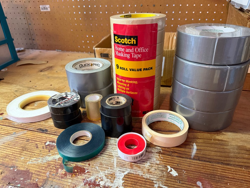 Duct, Masking, and Electrical Tapes and More